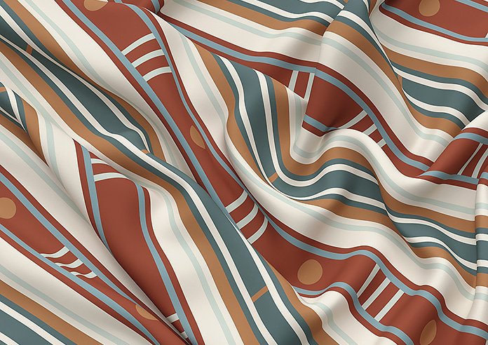 The British Stripe Co. William, Teignbridge No.1 - Twist&Fit Roman Blind - Image 4
